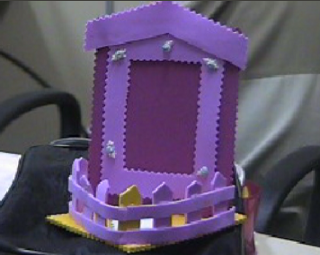 Casinha Porta Retrato em E.V.A
